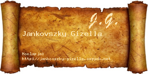 Jankovszky Gizella névjegykártya